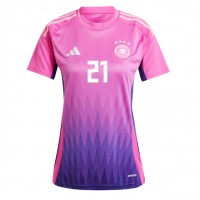 Maglia Calcio Germania Ilkay Gundogan #21 Seconda Divisa Donna Europei 2024 Manica Corta